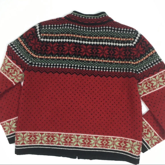 Cambridge dry goods wool nordic sweater fair isle - Picture 4 of 6